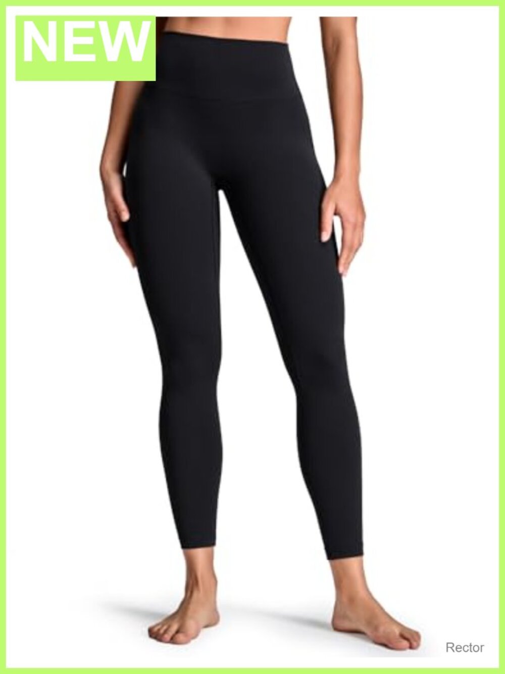No Front Seam Yoga Leggings High Rise V Back 25" Inseam